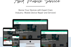 Mobile Device Repair Website Design for Abid Mobile Service